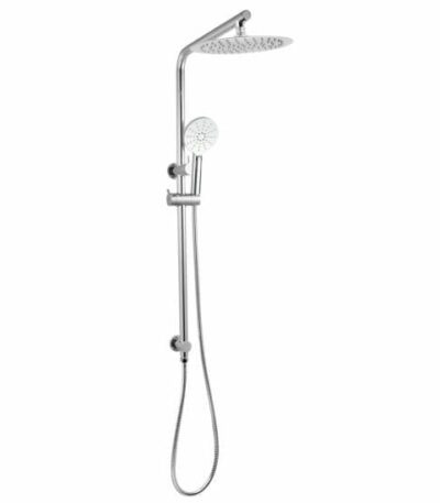 10 inch Right Angle Round Chrome Shower Station Top Inlet