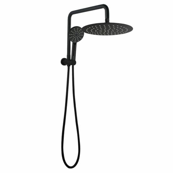 10 inch Round Black Shower Station Top Water Inlet
