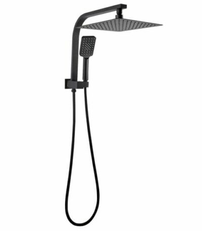 10 inch Square Black Shower Station Top Water Inlet
