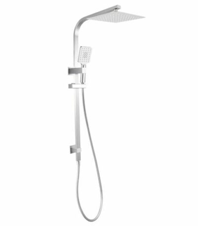 10 inch Square Brushed Nickel Shower Station Top Water Inlet