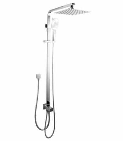 10 inch Square Chrome Shower Station Top/Bottom Inlet