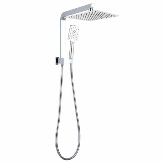 10 inch Square Chrome Shower Station Top Water Inlet