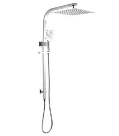 10 inch Square Chrome Shower Station Top Water Inlet