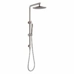 10'' Round Brushed Nickel Shower Station Top Water Inlet | BU2128-A.SH-10