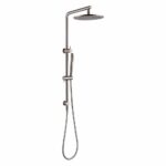10'' Round Brushed Nickel Shower Station Top Water Inlet | BU2128-A.SH-10