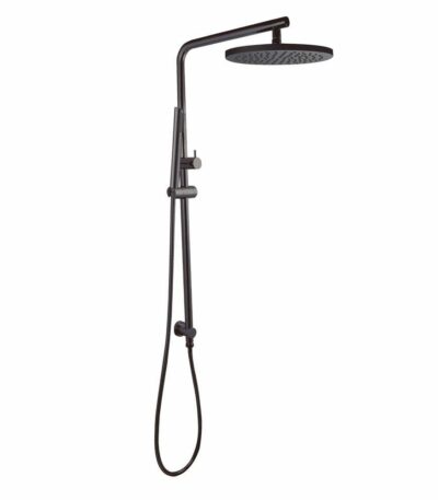 10'' Round Gun Metal Grey Shower Station Top Water Inlet | GM2128-A.SH-10