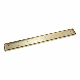 1000mm DIY Brushed Gold Tile Insert Floor Waste - No Cut | TI-BG1000-DIY