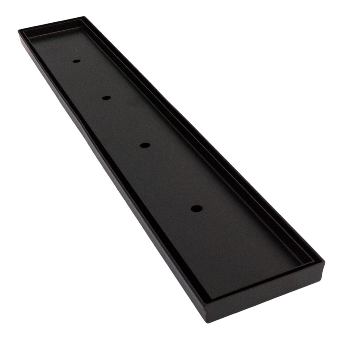 1000mm DIY Matt Black Tile Insert Floor Waste - No Cut | TI-BG1000-DIY