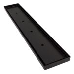1000mm DIY Matt Black Tile Insert Floor Waste - No Cut | TI-BG1000-DIY