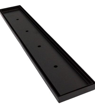 1000mm DIY Matt Black Tile Insert Floor Waste - No Cut | TI-BG1000-DIY
