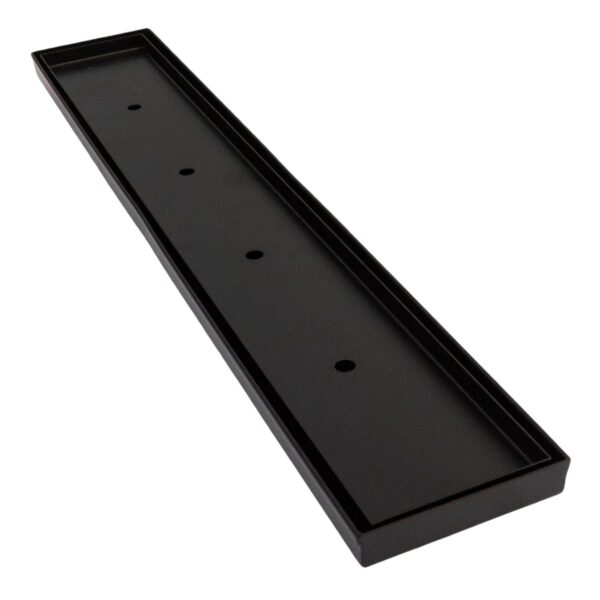 1000mm DIY Matt Black Tile Insert Floor Waste - No Cut | TI-BG1000-DIY
