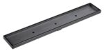 1000mm Gun Metal Tile Insert Floor Waste - Center Cut | TI-BG1000