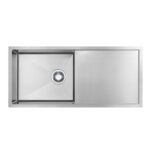 1000mm Stainless Steel Nano Coated Single Bowl Kitchen Sink with Drainer | HG-954106-1838