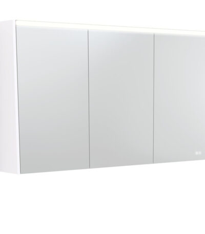 1200 LED Mirror Cabinet with Gloss White Side Panels