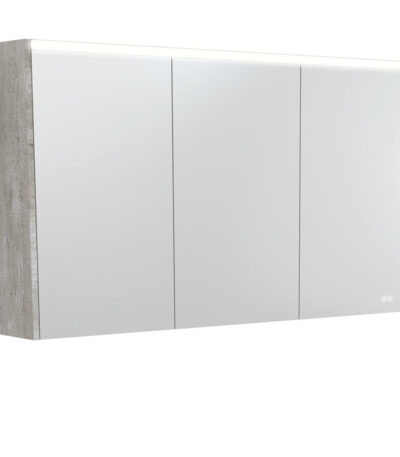 1200 LED Mirror Cabinet with Industrial Side Panels