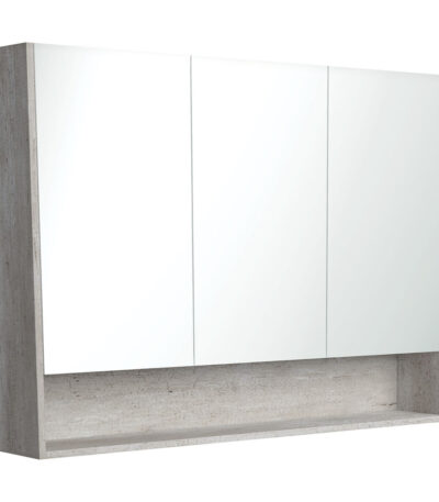 1200 Mirror Cabinet with Display Shelf, Industrial