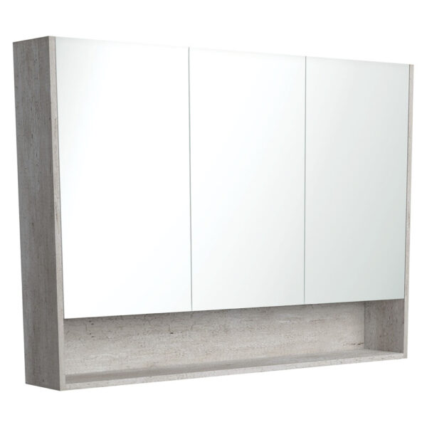 1200 Mirror Cabinet with Display Shelf, Industrial