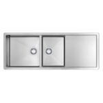 1200mm Stainless Steel Nano Coated 1 & 1/2 Bowl Kitchen Sink with Drainer | HG-955097-1837