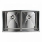 1.2mm Handmade Double Bowls Top/Undermount Kitchen/Laundry Sink - 770x450x215mm | CH7745R.KS