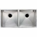 1.2mm Handmade Double Bowls Top/Undermount Kitchen Sink Round Corner - 865x440x200mm | CH8644R.KS