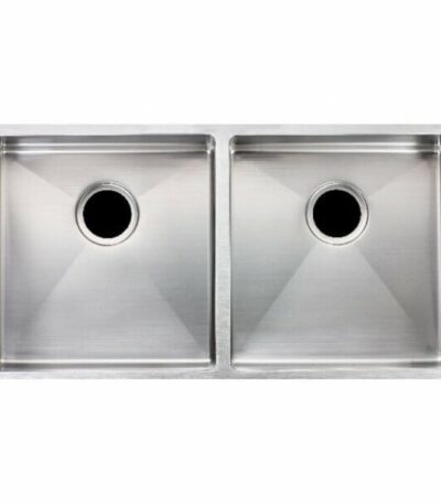 1.2mm Handmade Double Bowls Top/Undermount Kitchen Sink Round Corner - 865x440x200mm | CH8644R.KS