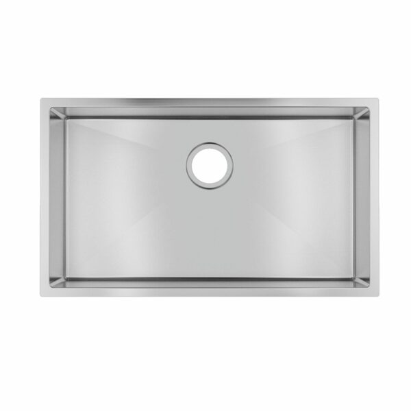 1.2mm Handmade Single Bowl Top/Undermount Kitchen/Laundry Sink - 762x457x254mm | TWM3