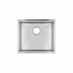 1.2mm Handmade Top/Undermount Single Bowl Kitchen/Laundry Sink - 490x440x230mm | TWM1