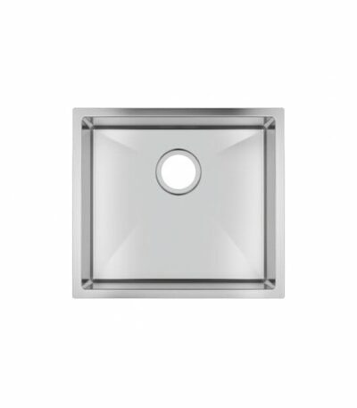 1.2mm Handmade Top/Undermount Single Bowl Kitchen/Laundry Sink - 490x440x230mm | TWM1