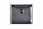 1.2mm Handmade Top/Undermount Single Bowl Kitchen/Laundry Sink - Gun Metal Grey - 490x440x230mm | TWM1B