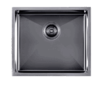 1.2mm Handmade Top/Undermount Single Bowl Kitchen/Laundry Sink - Gun Metal Grey - 510x450x230mm | TWM5B
