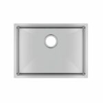 1.2mm Handmade Top/Undermount Single Bowl Kitchen Sink 304 Stainless Steel - 600x450x230mm | TWM10