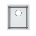 1.2mm Handmade Top/Undermount Single Bowl Kitchen Sink - 380x440x200mm | TWMPS380