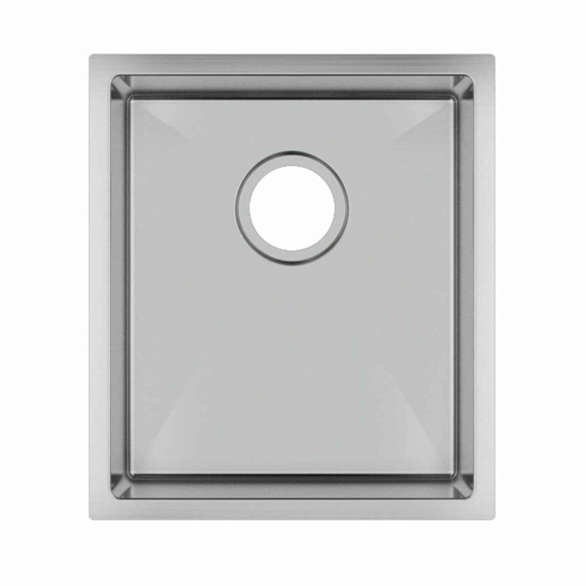 1.2mm Handmade Top/Undermount Single Bowl Kitchen Sink - 390x450x215mm | TWM12