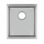 1.2mm Handmade Top/Undermount Single Bowl Kitchen Sink - 390x450x215mm | TWM12