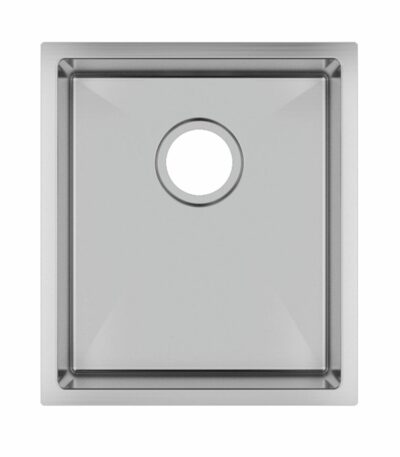 1.2mm Handmade Top/Undermount Single Bowl Kitchen Sink - 390x450x215mm | TWM12
