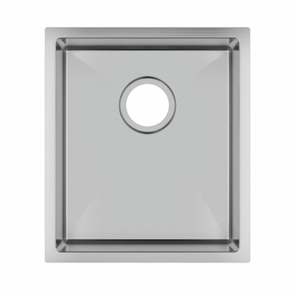 1.2mm Handmade Top/Undermount Single Bowl Kitchen Sink - 390x450x215mm | TWM12