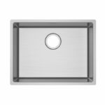 1.2mm Handmade Top/Undermount Single Bowl Kitchen Sink Stainless Steel - 586x450x230mm | TWMPS586