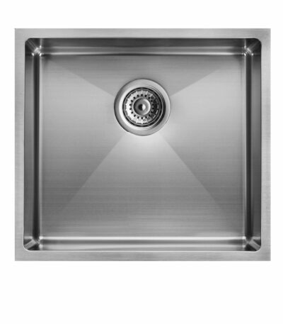 1.2mm Round Corner Stainless Steel Handmade Single Bowl Top/Flush/Undermount Kitchen/Laundry Sink - 440x440x205mm | CH4444R.KS