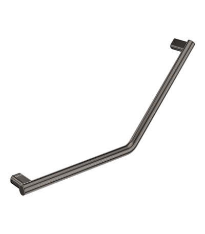 135° Care Slimline Ambulant Care Reversible Left/Right Hand Rail, Gun Metal