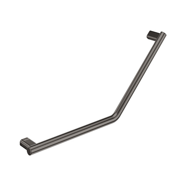 135° Care Slimline Ambulant Care Reversible Left/Right Hand Rail, Gun Metal