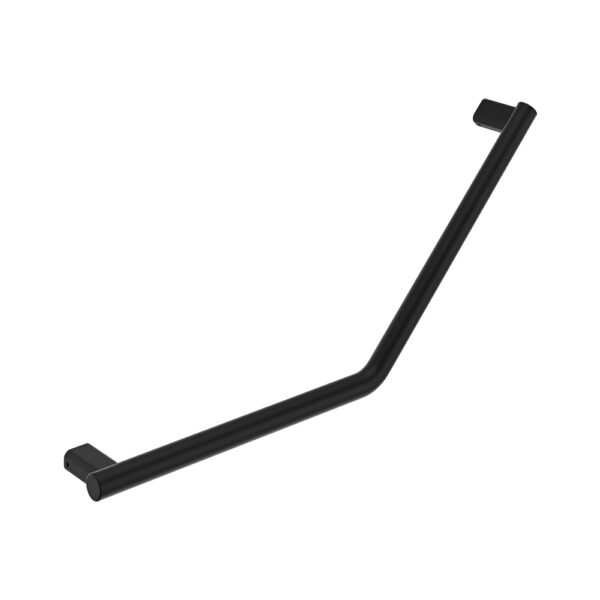 135° Care Slimline Ambulant Care Reversible Left/Right Hand Rail, Matte Black