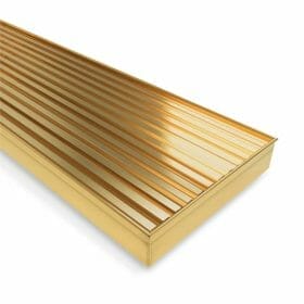 1500mm Brushed Yellow Gold Grill Floor Waste/Shower Grate | GW-BG-1500