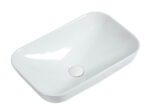 Goccia Drop In Basin With Pop Up Waste - GLOSS WHITE