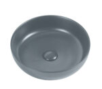 Bacino Above Counter Basin With Pop Up Waste - MATTE GREY