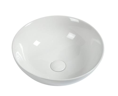 Ronda Above Counter Basin With Pop Up Waste - GLOSS WHITE