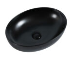 Pesini Above Counter Basin With Pop Up Waste - MATTE BLACK