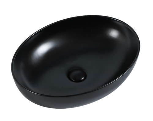 Pesini Above Counter Basin With Pop Up Waste - MATTE BLACK