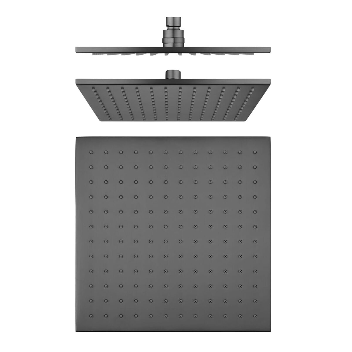 250mm Gun Metal Grey Soild Brass Shower Head | SR135.06