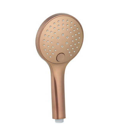 3-Function Round Hand Shower - Brushed Copper