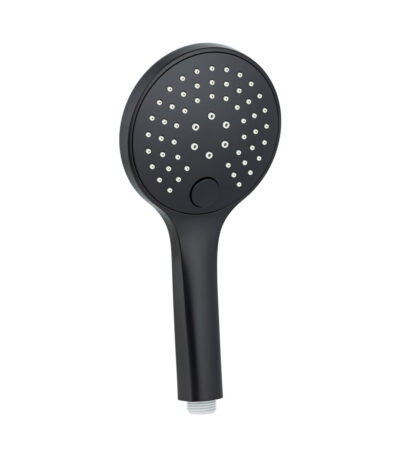 3-Function Round Hand Shower - Matte Black